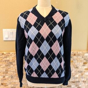 Brooks Brothers Supima Cotton Argyle sweater size S